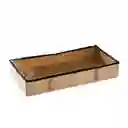 Organizador De Tela Con Cremallera Y Protector Plastico