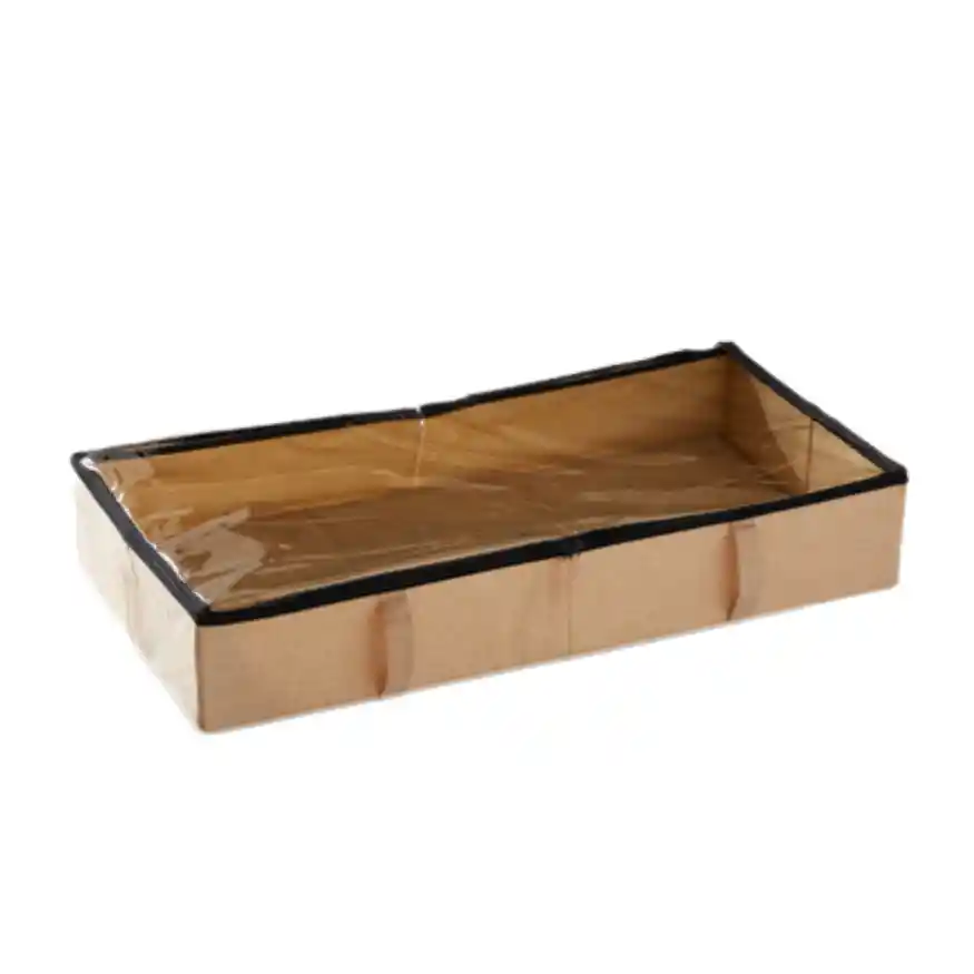 Organizador De Tela Con Cremallera Y Protector Plastico
