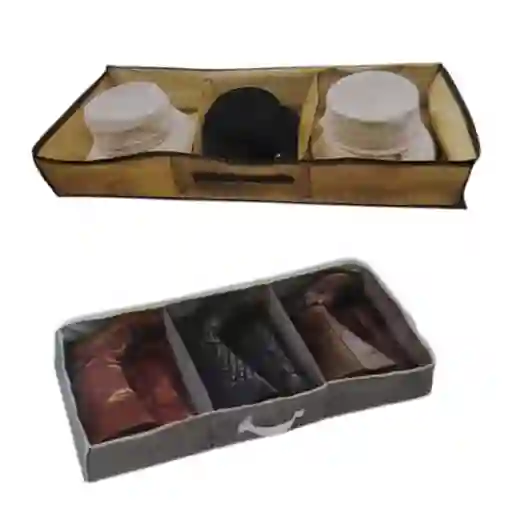 Organizador De Tela Con Cremallera Y Protector Plastico