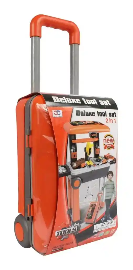 Maleta Herramientas Portable Deluxe Tool 2en1 Niños