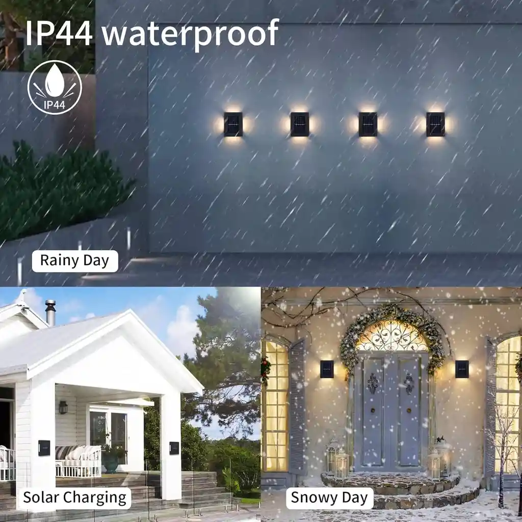 Luz Solar Para Pared Recargable De Jardin Multifuncional