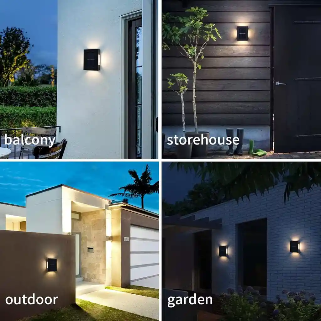 Luz Solar Para Pared Recargable De Jardin Multifuncional