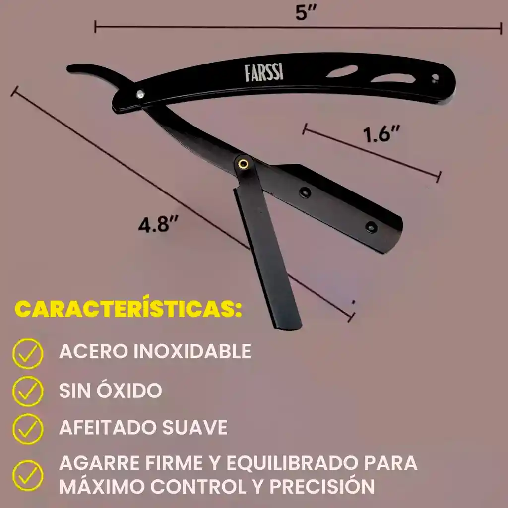 Capa Barbero + Barbera + Papel Cuellero + Sacudidor Talquera Negro/dorado