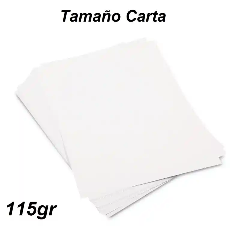 Papel Propalcote Brillante Tamaño Carta X 1 Und