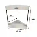 Organizador Estante Triangular De 2 Niveles Multiusos
