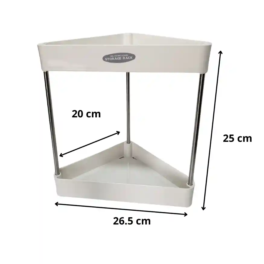 Organizador Estante Triangular De 2 Niveles Multiusos