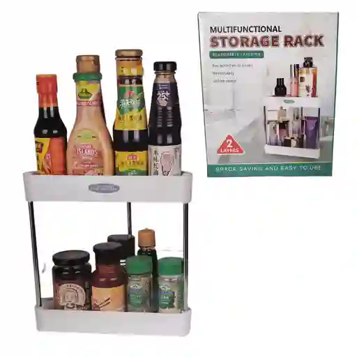 Organizador Estante Triangular De 2 Niveles Multiusos