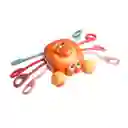 Cangrejo Naranja Sensorial Mordedor Colorido - Pull String Logrado