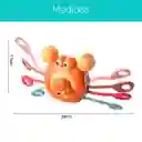 Cangrejo Naranja Sensorial Mordedor Colorido - Pull String Logrado