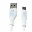Cable De Carga Y Datos 1 Metro 6a Tipo C Siliconado S-29 Pzx
