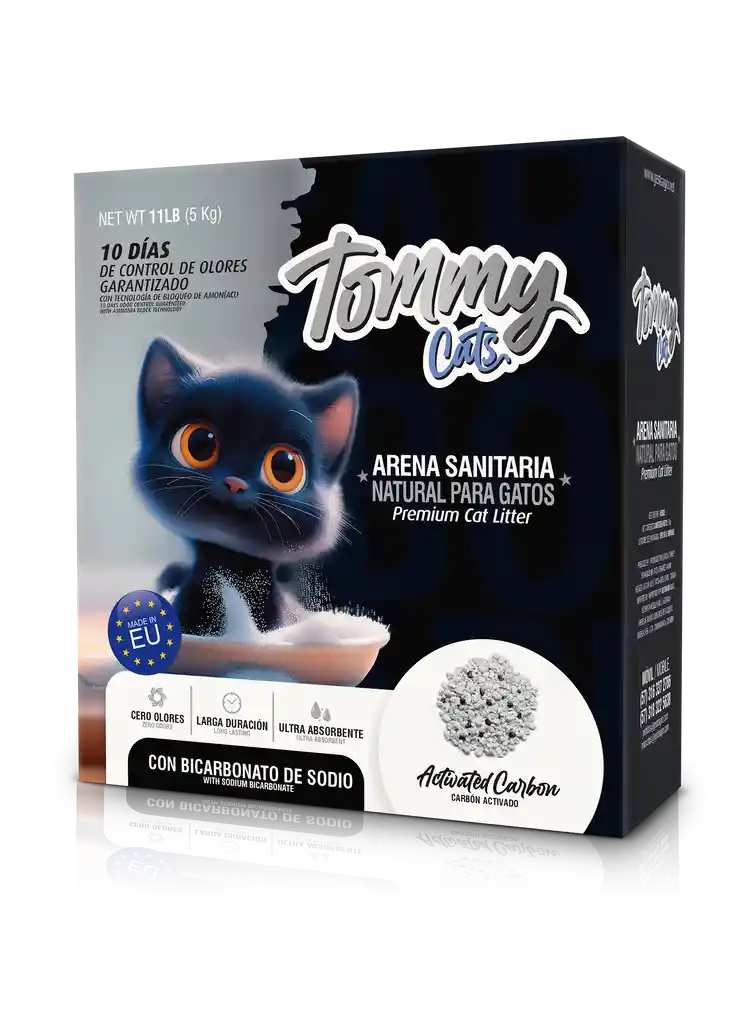 Caja De Arena Michiko Cats Carbón Activado - 5 Kg