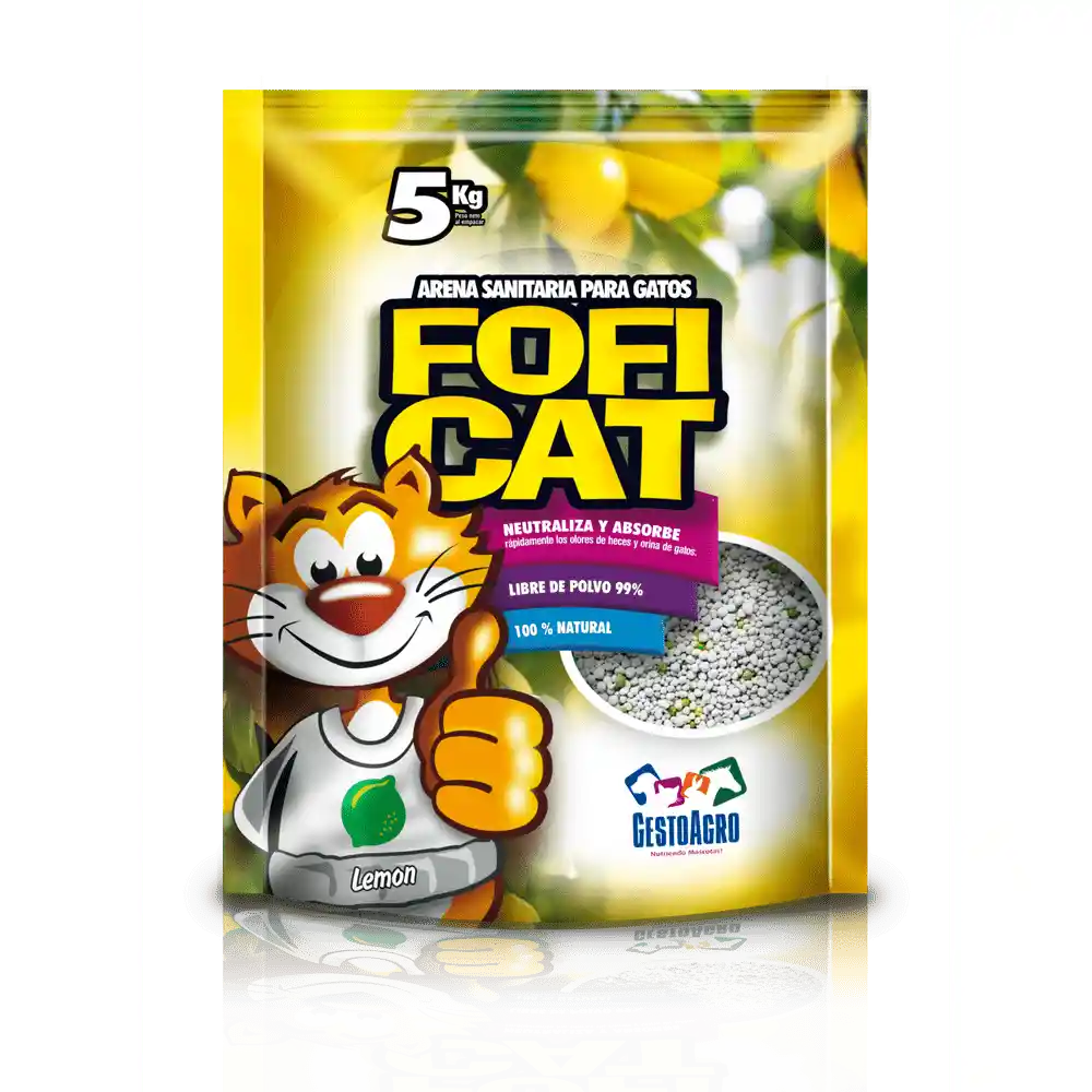 Arena Marca Fofi Cat Aroma Limon 5 Kg