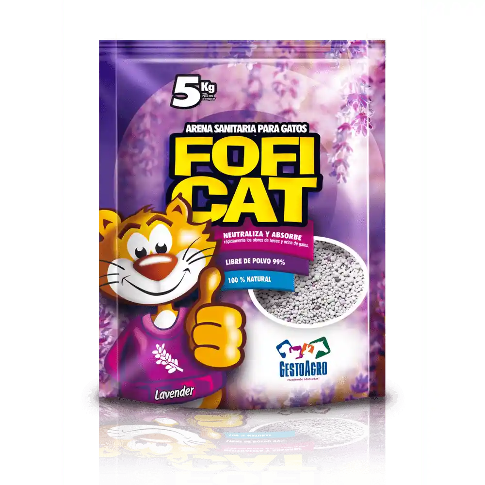 Arena Marca Fofi Cat Aroma Lavanda 5 Kg
