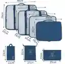 Bolsas De Almacenamiento Y Organizadoras De Viaje 7 Piezas Impermeable - Azul Oscuro