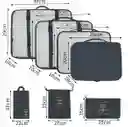 Bolsas De Almacenamiento Y Organizadoras De Viaje 7 Piezas Impermeable - Gris