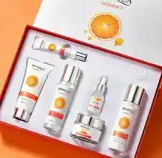 Kit Facial Bioaqua De Vitamina C | Hidratación, Luminosidad Y Cuidado Completo (6 Productos)