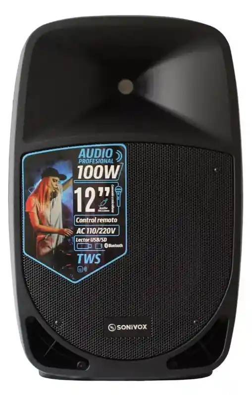 Cabina De Sonido Parlante Portátil Con Bluetooth Vs-ac608nb