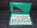 Domino Grande Jaspeado Color Verde 12mm