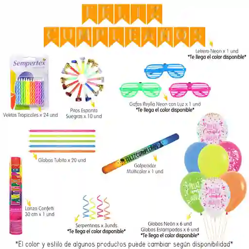 Kit Decorativo Neon