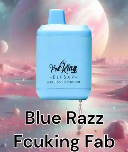 Vape Pod King 5000 Puffs Blue Razz Fcuking Fab
