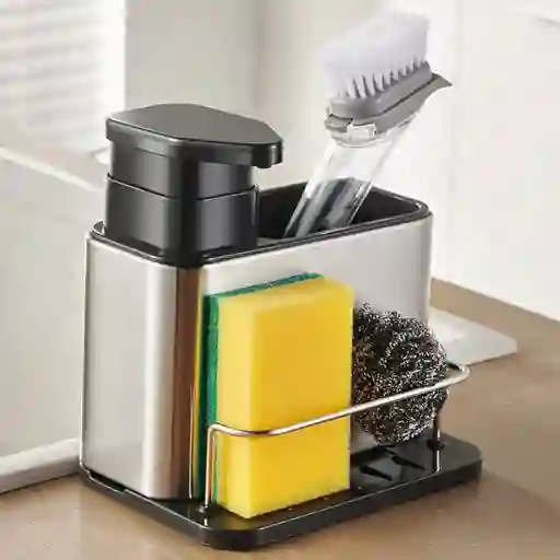 Dispensador De Jabon Liquido Escurridor De Cubiertos Multifuncional