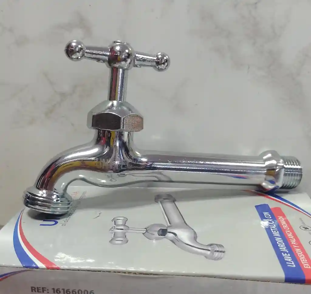 Llave Jardín /chorro 1/2" Cromada Extensión