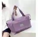 Bolso Morral Expandible Viajero Impermeable Gym Yoga - Lila