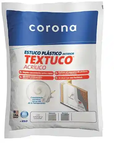 Estuco Corona Textuco 1kl