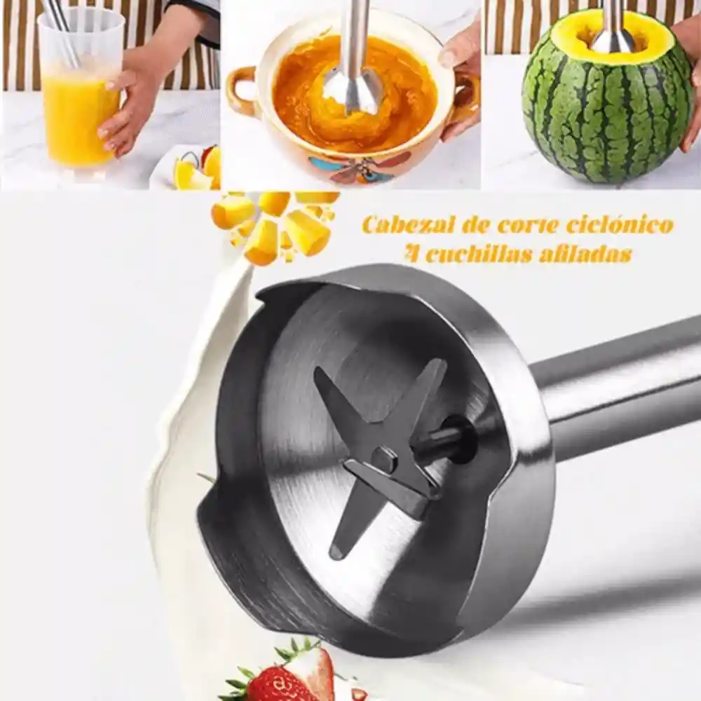 Batidora De Mano Eléctrica Multiusos 4 Cuchillas 350w Raf