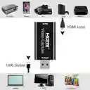 Capturadora De Video Hdmi Por Usb