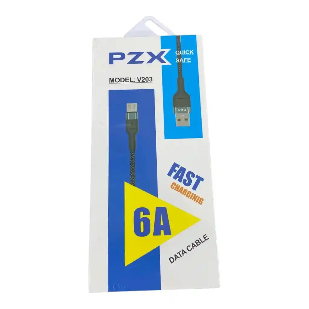 Cable De Carga Y Datos 6a Micro Usb (v8) Acordonado V203 Pzx