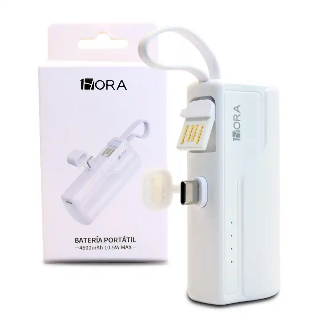 Power Bank 4500mah Mini Batería Portátil Tipo C 1hora Gar:262