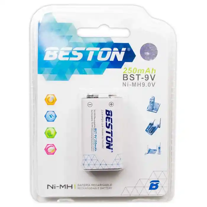Batería Recargable Bst 9v 250mah Beston