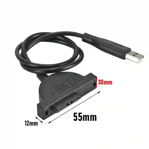 Cable Adaptador Mini Sata A Usb 2.0 Unidad Cd / Dvd Portátil