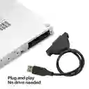 Cable Adaptador Mini Sata A Usb 2.0 Unidad Cd / Dvd Portátil
