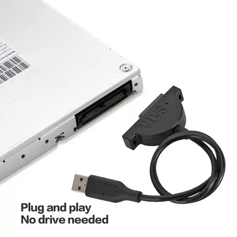 Cable Adaptador Mini Sata A Usb 2.0 Unidad Cd / Dvd Portátil