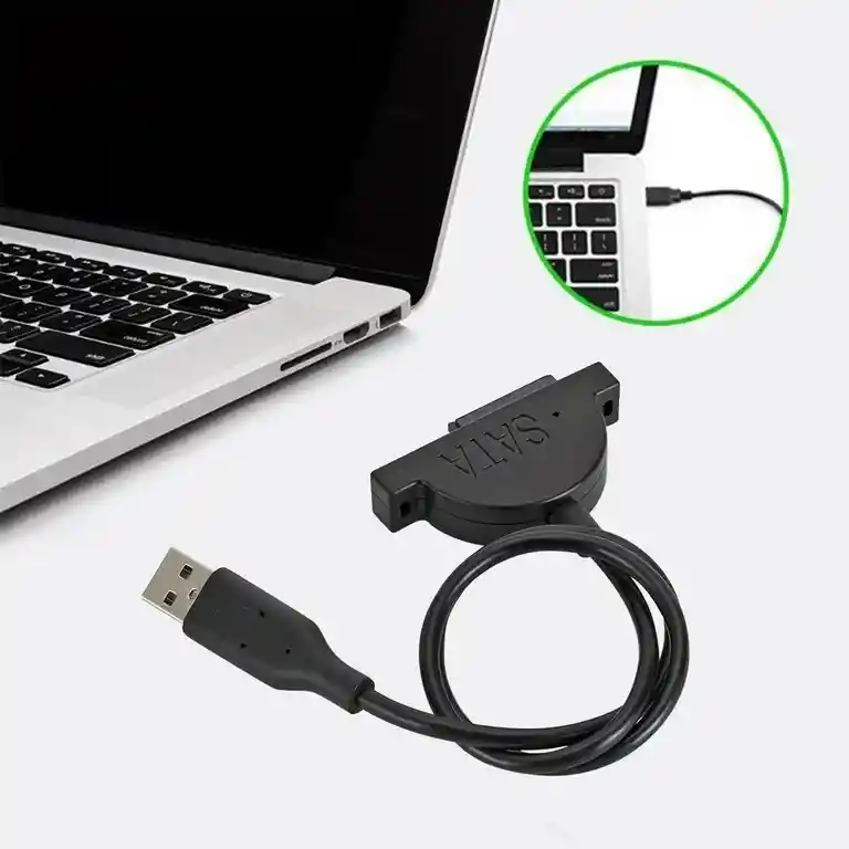 Cable Adaptador Mini Sata A Usb 2.0 Unidad Cd / Dvd Portátil