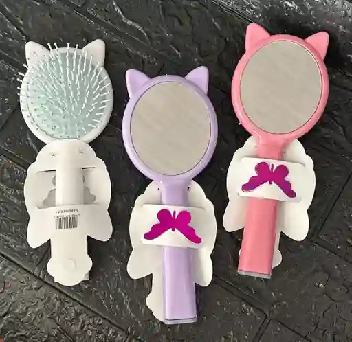 Cepillo Para Cabello Con Espejo