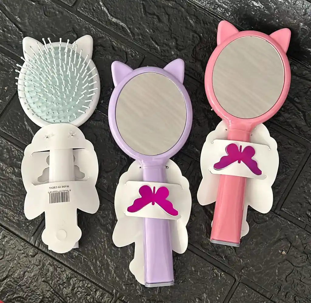 Cepillo Para Cabello Con Espejo