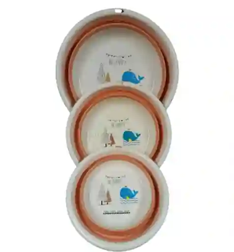 Set X3 Baldes Plegables Infantil