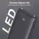 Power Bank 1hora Gar148 10000mah Carga Rápida Bateria Portátil Con 4 Cables Pantalla Led