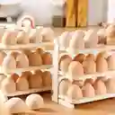 Organizador Huevos Tres Niveles Plegable 24 Huevos