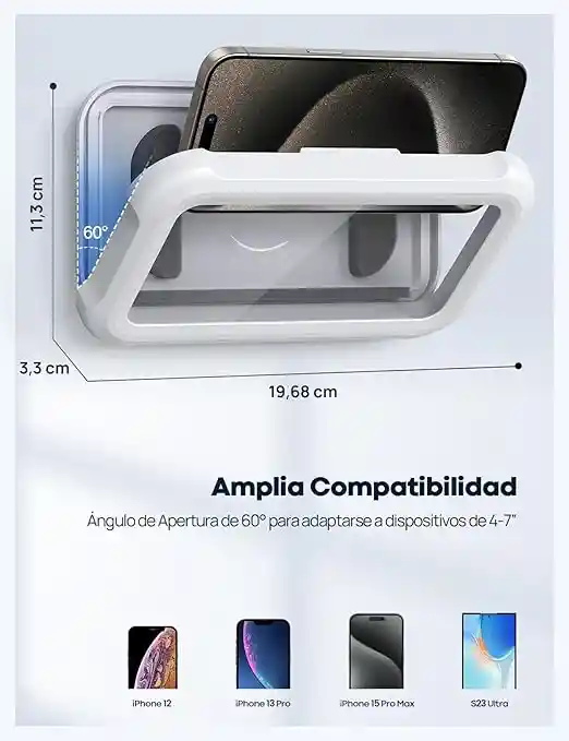 Soporte De Celular Impermeable Ducha Giro 360