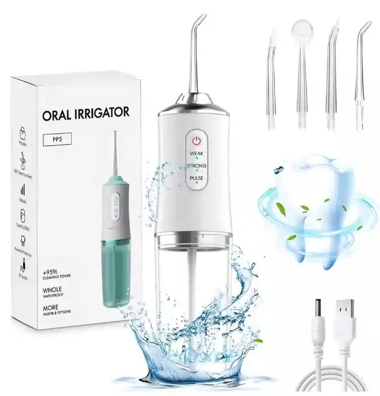 Irrigador Oral Recargable Limpieza Dental Cuidado Bucal