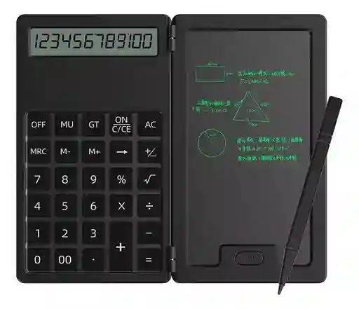 Calculadora Digital Con Bloc De Notas Y Bolígrafo Mágico