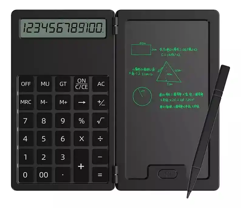 Calculadora Digital Con Bloc De Notas Y Bolígrafo Mágico