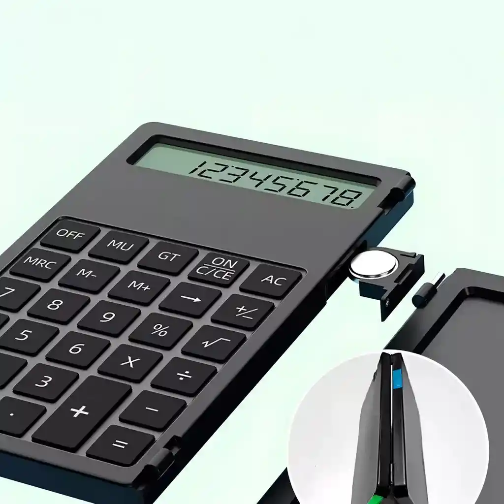 Calculadora Digital Con Bloc De Notas Y Bolígrafo Mágico