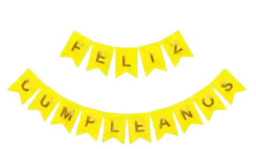 Banderin Feliz Cumpleaños Amarillo