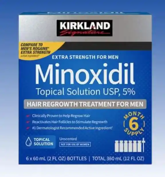 Kirkland Minoxidil Solución Tópica Al 5% 6 Unidades