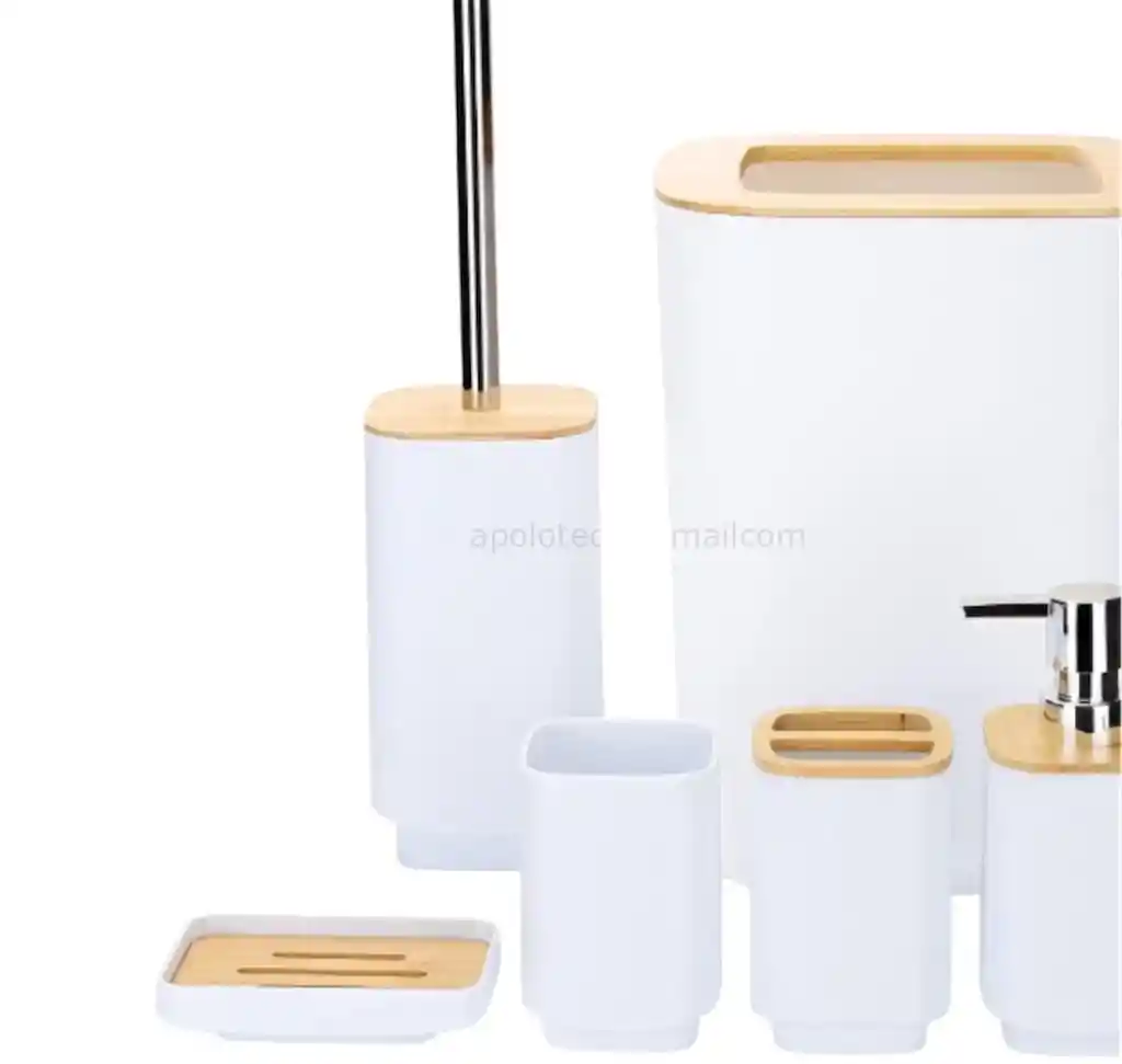 Juego De Baño Cuadrado 6 Piezas